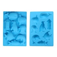 Epoksi Şeker Hamuru Çikolata Kek 3D Deniz Canlıları Balık Silikon Kalıbı GT1341