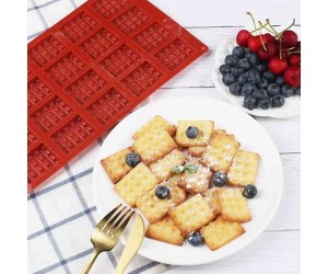 Mini Waffle Pişirme Dikdörtgen Bisküvi Çikolata Kafes Bisküvi Silikon Kalıbı GT8075 Mini Waffle Pişirme Dikdörtgen Bisküvi Çikolata Kafes Bisküvi Silikon Kalıbı GT8075