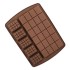 Çikolata Kalıbı Tablet Dikdörtgen Waffle Kalıbı Silikon Kalıbı GT1222