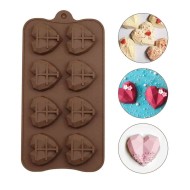 Çikolata Kalp Kalıbı Pişirme Kek Kalıbı Elmas Kesim Kalp Silikon Kalıbı GT2312
