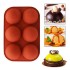 Çikolata Kalıbı Pişirme Kek Kalıbı Yarım Küre Silikon Kalıbı 8x8x4cm GT107