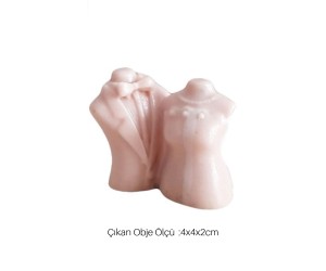 Mum Kalıbı Gelin Damat Küçük Boy S22-6 Mum Kalıbı Gelin Damat Küçük Boy S22-6