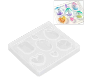 Epoksi Kristal Kesim Kolye Kalıbı Silikon GT9363