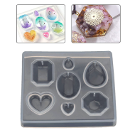 Epoksi Kristal Kesim Kolye Kalıbı Silikon GT9363