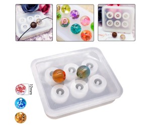 Epoksi Yuvarlak Boncuk Kalıbı Tesbih Boncuk Kalıbı 12mm