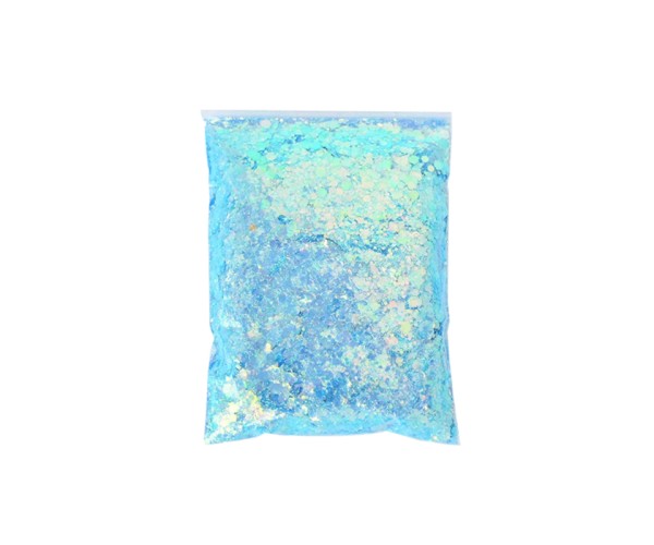 Epoksi Glitter Açık Mavi Janjanlı - 5gr