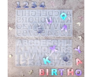 Epoksi Harf Kalıbı Kristal Kesim Silikon Kalıbı GT6225 Epoksi Harf Kalıbı Kristal Kesim Silikon Kalıbı GT6225