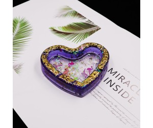 Epoksi Kalp Küllük Silikon Kalıbı GT6575 Epoksi Kalp Küllük Silikon Kalıbı GT6575