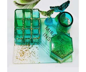 Epoksi Kare Tepsi Kalıbı Silikon 25x25cm GT7160 Epoksi Kare Tepsi Kalıbı Silikon 25x25cm GT7160