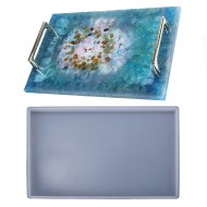 Epoksi Silikon Büyük Dikdörtgen Tepsi Kalıbı 31x21.2x1cm