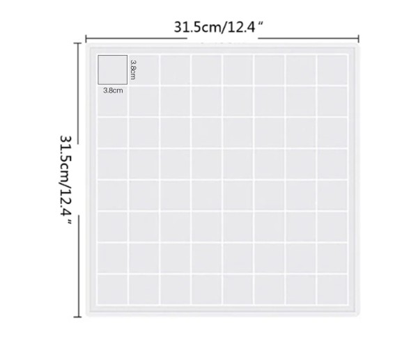 Epoksi Büyük Satranç Tahtası Kalıbı Silikon GT9166