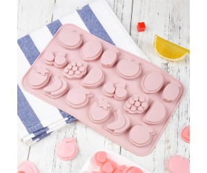 Çikolata Meyve Kalıbı Buz Küpü Tropikal Meyve Jelibon Şeker Silikon Kalıbı GT151 Çikolata Meyve Kalıbı Buz Küpü Tropikal Meyve Jelibon Şeker Silikon Kalıbı GT151