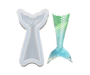 Epoksi 3D Boyutlu Balık Kuyruğu Silikon Kalıbı GT9045