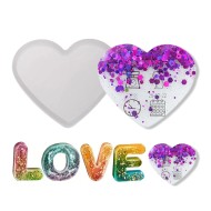 Epoksi Kalp Anahtarlık Silikon Kalıbı GT9276