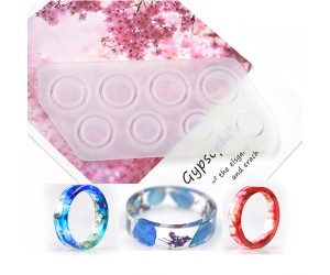 Epoksi Çoklu Yüzük Kalıbı Silikon GT9128 Epoksi Çoklu Yüzük Kalıbı Silikon GT9128