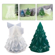 Epoksi Mum Yılbaşı Ağacı Kristal Kesim Silikon Kalıbı GT7147