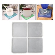 Epoksi Çoklu Kare Bardak Altlığı Silikon Kalıbı EM109