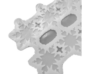 Epoksi Çoklu Yılbaşı Kar Tanesi Kalıbı Silikon EM311