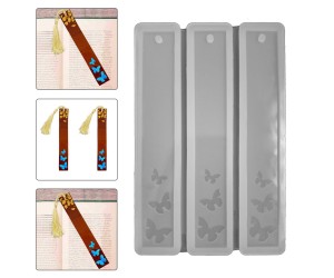 Epoksi 3’lü Kelebek Desenli Çoklu Kitap Ayracı Kalıbı Silikon EM316