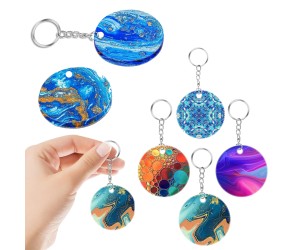 Epoksi Çoklu Delikli Yuvarlak Anahtarlık Kalıbı Silikon EM318 Epoksi Çoklu Delikli Yuvarlak Anahtarlık Kalıbı Silikon EM318