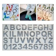 Epoksi Büyük Harf Kalıbı Anahtarlık Kalıbı Silikon EM319