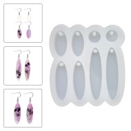 Epoksi 8 li Elips Oval Küpe Kalıbı Silikon EM326 Epoksi 8 li Elips Oval Küpe Kalıbı Silikon EM326