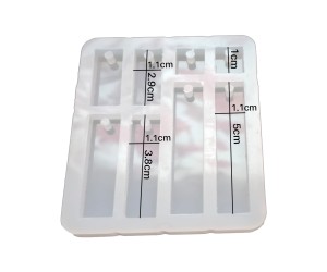 Epoksi 8 li Dikdörtgen Küpe Kalıbı Silikon EM327 Epoksi 8 li Dikdörtgen Küpe Kalıbı Silikon EM327