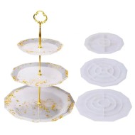 Epoksi Köşeli Cupcake Sunumluk Kek Standı Silikon Kalıbı