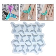 Epoksi Çoklu Balık Kuyruğu Kolye Anahtarlık Kalıbı Silikon EM338