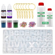 Epoksi Başlangıç Seti Harf Anahtarlık Paketi