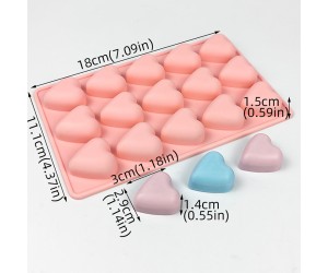 Çikolata Kalp Kalıbı Jelibon Kalp Kalıbı Taş Tozu Kalp Silikon Kalıbı GT1610 Çikolata Kalp Kalıbı Jelibon Kalp Kalıbı Taş Tozu Kalp Silikon Kalıbı GT1610