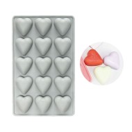 Çikolata Kalp Kalıbı Jelibon Kalp Kalıbı Taş Tozu Kalp Silikon Kalıbı GT1610