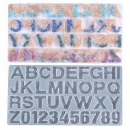 Epoksi Düz Delikli Büyük Harf Kalıbı Silikon