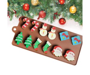 Çikolata Yılbaşı Kalıbı Yılbaşı Figürleri Kalıbı Şeker Hamuru Silikon Kalıbı GT1292 Çikolata Yılbaşı Kalıbı Yılbaşı Figürleri Kalıbı Şeker Hamuru Silikon Kalıbı GT1292