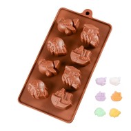 Çikolata Tren Araba Kalıbı Çikolata Gemi Uçak Kalıbı Şeker Hamuru Silikon Kalıbı GT8155