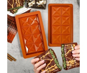 Çikolata Dubai Kalıbı Yıldız Desenli Büyük Boy Tablet Çikolata Silikon Kalıbı GT503 Çikolata Dubai Kalıbı Yıldız Desenli Büyük Boy Tablet Çikolata Silikon Kalıbı GT503