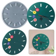 Epoksi Büyük Boy Saat Kalıbı Silikon EM370