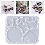 Epoksi Kedi Köpek Pati Tasma Kalıbı Silikon GT9592