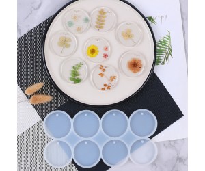 Epoksi Çoklu Yuvarlak Daire Delikli Anahtarlık Kolye Kalıbı Silikon 5x5cm GT9561 Epoksi Çoklu Yuvarlak Daire Delikli Anahtarlık Kolye Kalıbı Silikon 5x5cm GT9561