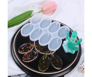 Epoksi Çoklu Oval Delikli Anahtarlık Kolye Kalıbı Silikon 5x3cm GT9560 Epoksi Çoklu Oval Delikli Anahtarlık Kolye Kalıbı Silikon 5x3cm GT9560