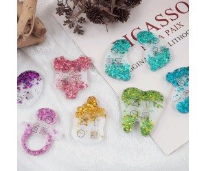 Epoksi Bebek Ayak Emzik Diş Biberon Anahtarlık Kalıbı Silikon GT9558 Epoksi Bebek Ayak Emzik Diş Biberon Anahtarlık Kalıbı Silikon GT9558