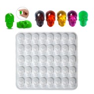 Epoksi Kuru Kafa Kafatası Küpe Kolye Anahtarlık Kalıbı Silikon GT9554