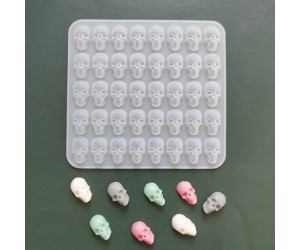 Epoksi Kuru Kafa Kafatası Küpe Kolye Anahtarlık Kalıbı Silikon GT9554 Epoksi Kuru Kafa Kafatası Küpe Kolye Anahtarlık Kalıbı Silikon GT9554