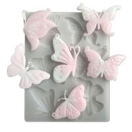 Epoksi Çoklu Kelebek Anahtarlık Kalıbı Silikon GT9630