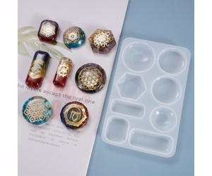 Epoksi Kristal Bombeli Kolye Küpe Anahtarlık Kalıbı Silikon GT9203 Epoksi Kristal Bombeli Kolye Küpe Anahtarlık Kalıbı Silikon GT9203