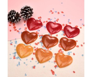 Epoksi Çoklu Bombeli Kalp Magnet Anahtarlık Kalıbı Silikon