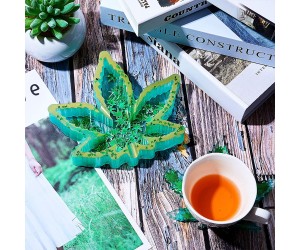 Epoksi Küllük Kalıbı Çınar Yaprağı Kalıbı Silikon EM401