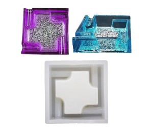 Epoksi Küllük Kalıbı Kare Puro Küllük Kalıbı Silikon EM402