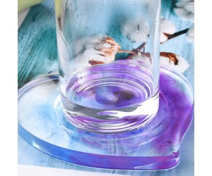 Epoksi Kalp Bardak Altlığı Kalıbı Silikon GT9539 Epoksi Kalp Bardak Altlığı Kalıbı Silikon GT9539