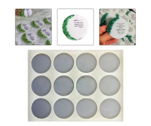 Epoksi Çoklu Yuvarlak Daire Magnet Kalıbı Silikon 5.8x5.8cm EM405